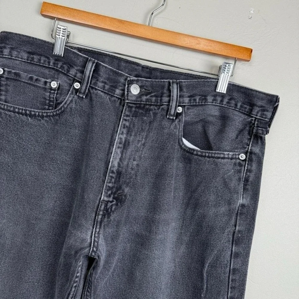 Vintage Y2K Levi 505 Black Denim Straight Fit Jeans‎ 36x32